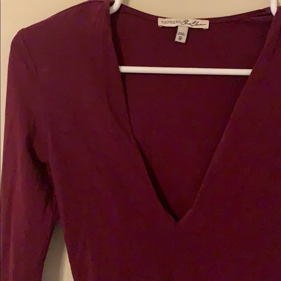 Express Maroon body suit - Picture 2 of 3